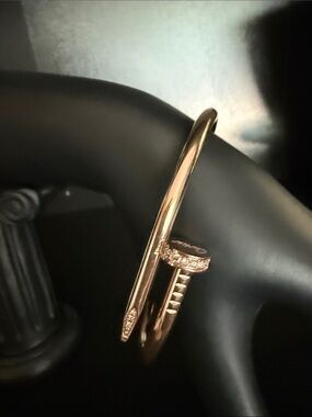 Carti-inspired Rose Gold Nail Bracelet